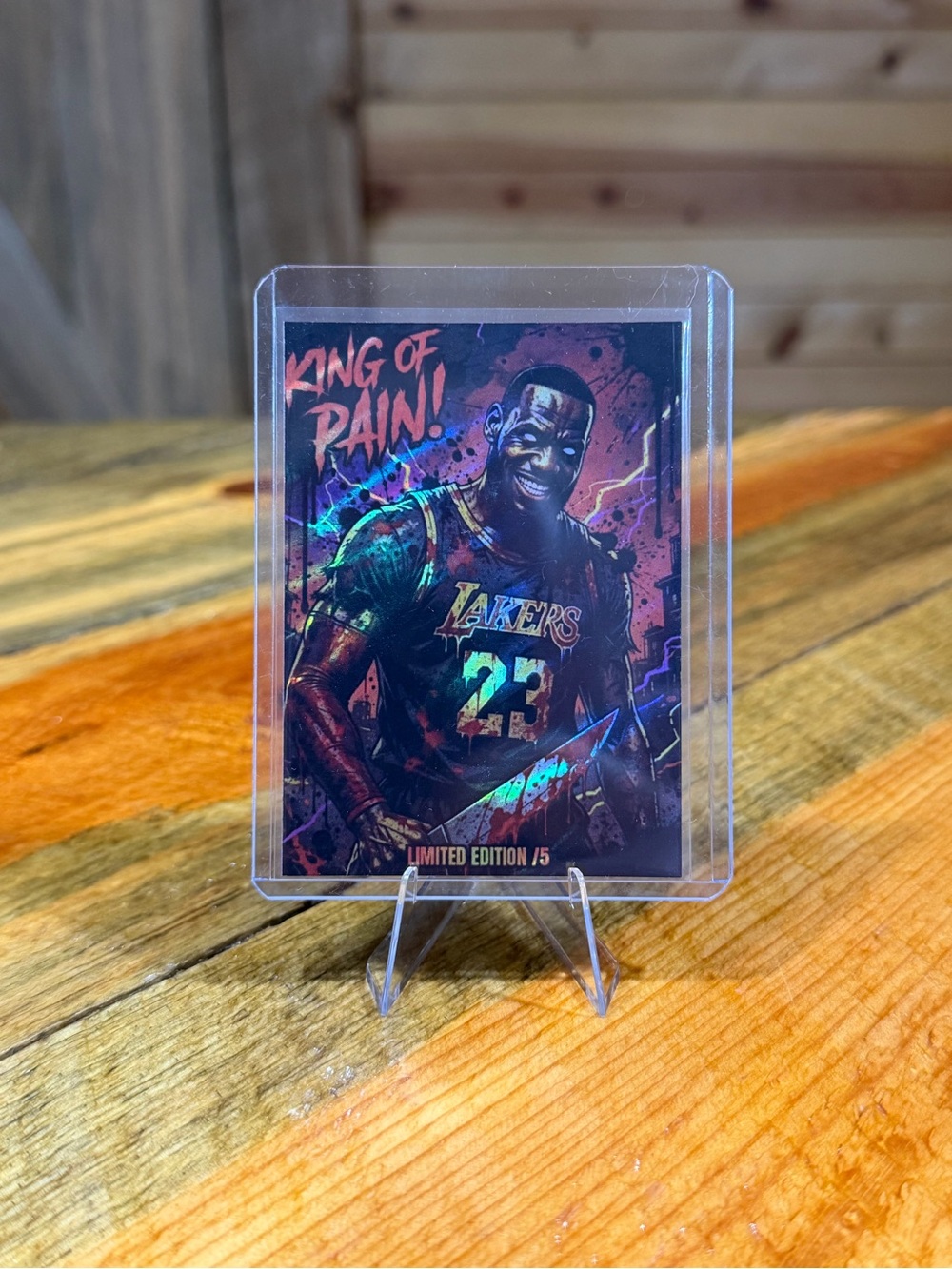 LeBron James King of Pain Special Edition Card /5